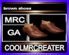 brown shoes