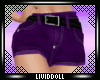 LIV Denial Shorts Purple