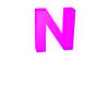 Animated Letter N - Neon