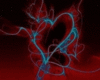 Neon Red Heart Polo