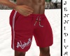 Aloha Red Beach Shorts