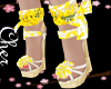 yellow  spring sandals