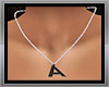Necklace with letter A