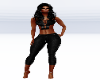 TNM New Blk Capri Fit RL