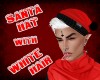 Santa hat & white hair
