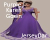 Jersey Karen Gown Purple