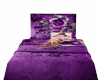 Purple Rose Twin Bed