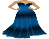 blue with black gown