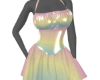 Rainbow ballerina dress