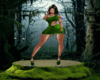 Green latex dress UA