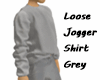 Loose Jogger Shirt Grey