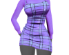 Purple Plaid Dress