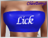 Lick Tube Top Blue