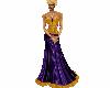 Queen Purple Gold Dress