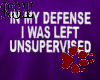 Purple My Own Defense
