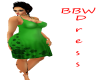 BBW Green Flower Dress