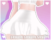あII Skirt Cute White