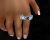 ~M~ Saphire Silver Ring