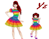 rainbow dress little gir