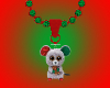 Christmas Mouse Necklace