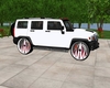 White Hummer SUV