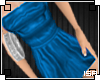 Stretch Satin blue dress