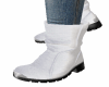 llzM. Zipper Boots White