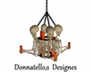 skeleton chandelier