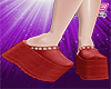 K- Platform Red Clogs