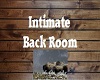 Intimate Back Room Sign