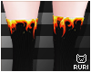 ▶ Black Flame Socks