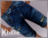K jean shorts ripped M