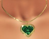 Gold n Emerald Heart