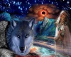 cadre animated wolf