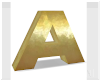 Letter A Gold