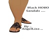 Black HOBO Sandals