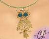 Golden Owl Pendant