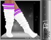 ! White Purple Socks