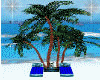 Tropical Palm Blue