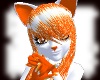 Orange Wht Fox Ears
