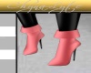 CL$ PINK SATIN FOLD BOOT