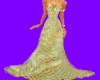 (ML) Gold Sequined Gown