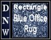 Rectangle Blue Rug