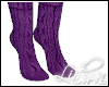 Warming socks, purple
