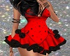 Xmas Red Black Dress