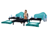 BF Teal Low Table