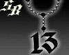 13 Black Rosary Chain