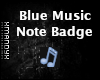Blue Music Note Badge