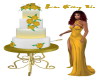 Golden Wed Cake