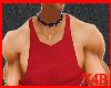 X4B muscle  tank red